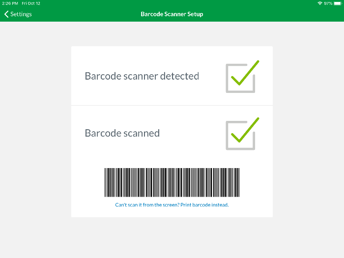 Setting up Socket Mobile Barcode Scanner to iOS mode (iPad) 