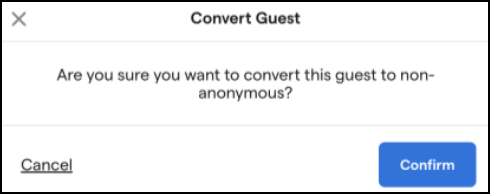 convert guest modal