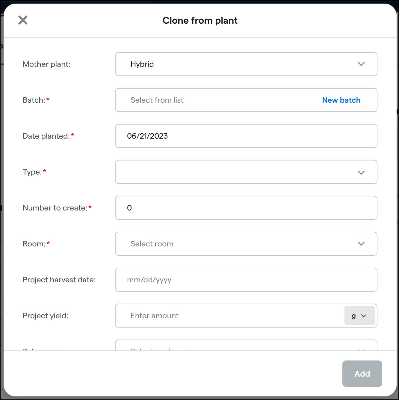 Plants overview – Dutchie