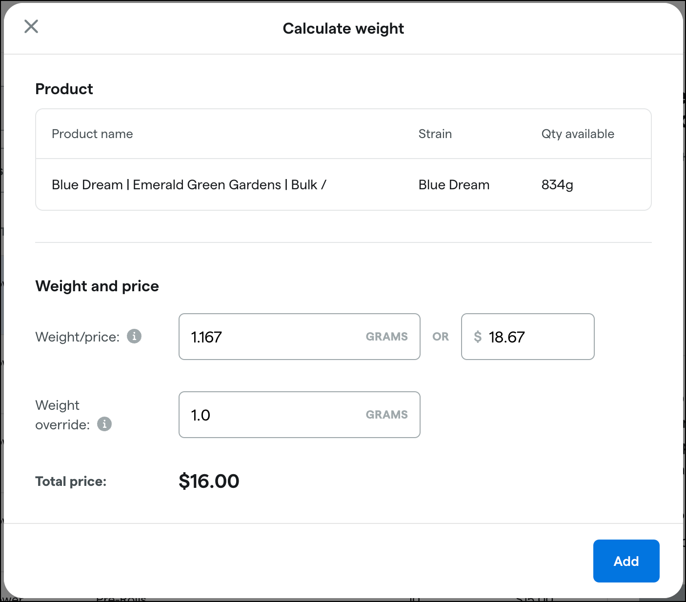 Weight Scale Integration