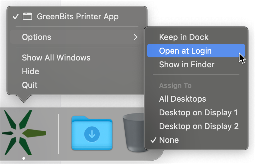 gb label printer mac open at login.png