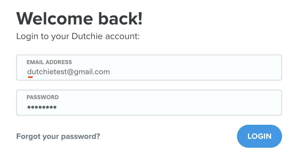 Dutchie Ecommerce Login image