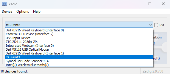 zadig_select printer.png