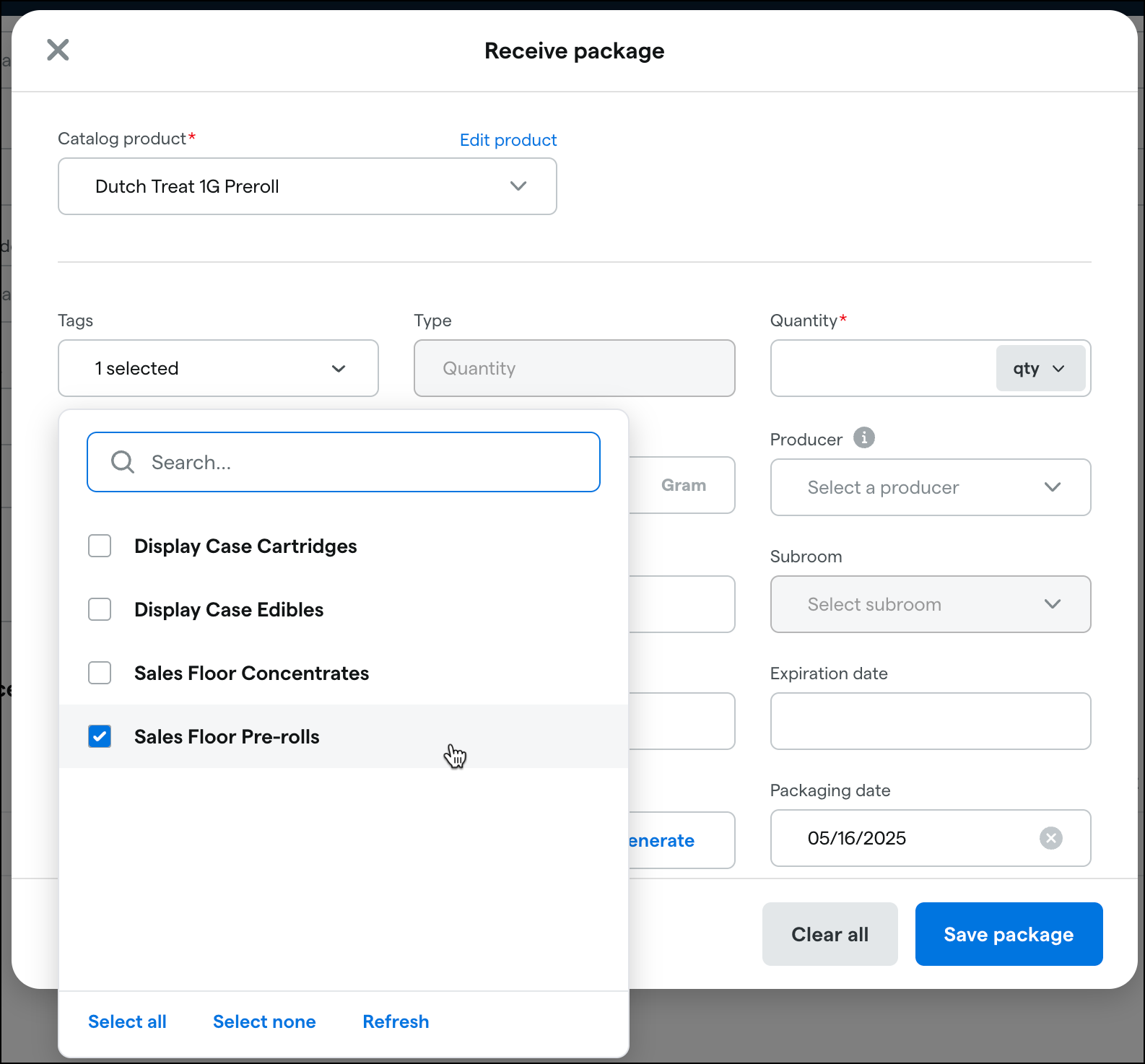 Use packing lists to restock rooms in Dutchie POS – Dutchie Help Center
