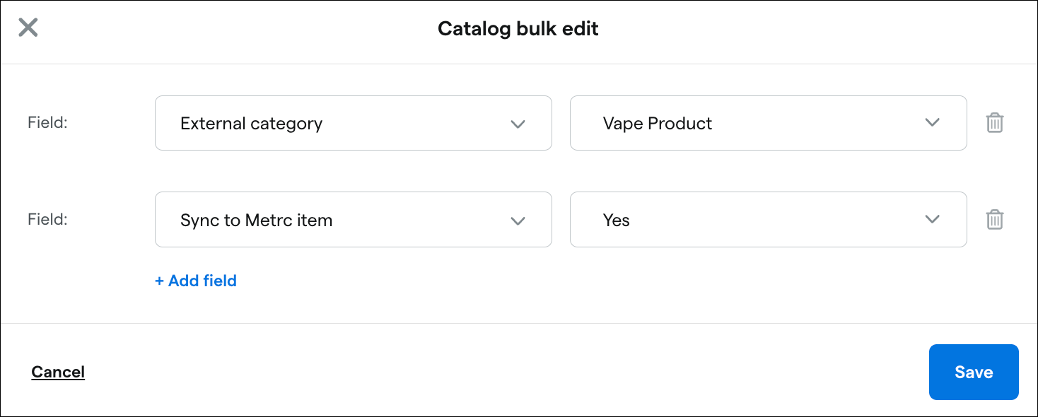 bo_catalog_bulk edit externalc category and sync to metrc item.png