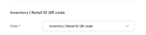 Inventory Retail IDQR Code Modal